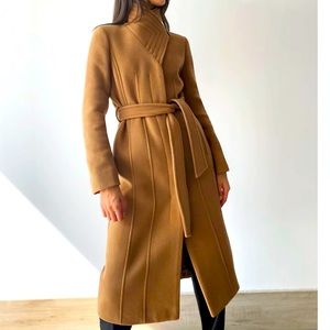Aritzia Babaton the Connor Coat - Long belted wool coat